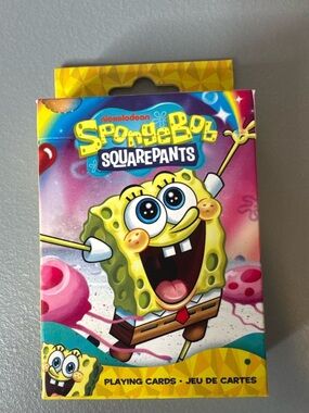 Nickelodeon SpongeBob SquarePants Playing Cards - Yellow, Pink, Blue, Green